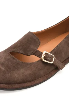 Pantofi EPICA maro, 1614033, din piele intoarsa imagine