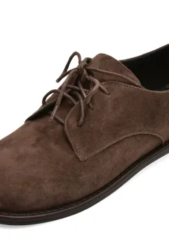 Pantofi EPICA maro, 39715, din piele intoarsa imagine