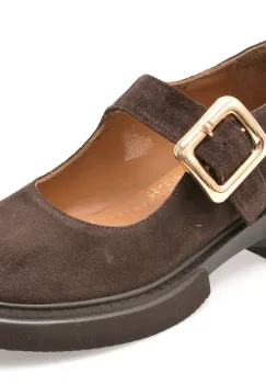 Pantofi EPICA maro, 4196732, din piele intoarsa imagine