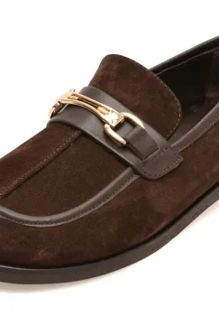 Pantofi EPICA maro, 4790639, din piele intoarsa imagine
