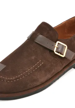 Pantofi EPICA maro, 4796005, din piele intoarsa imagine