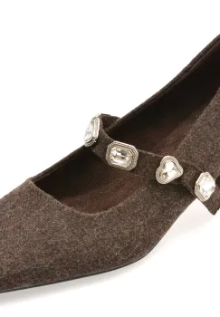 Pantofi EPICA maro, 8862, din material textil imagine