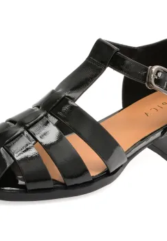 Pantofi EPICA negri, 1131G11, din piele naturala lacuita imagine