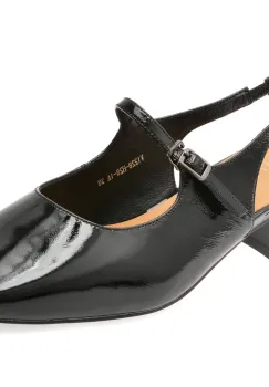 Pantofi EPICA negri, 1228H28, din piele naturala lacuita imagine
