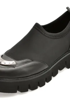 Pantofi EPICA negri, 1462602, din material textil imagine