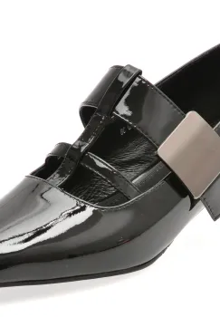 Pantofi EPICA negri, 1978, din piele naturala lacuita imagine