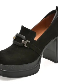 Pantofi EPICA negri, 19995, din piele intoarsa imagine