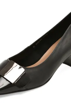 Pantofi EPICA negri, 1C4506, din piele naturala imagine