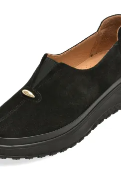 Pantofi EPICA negri, 381139, din piele intoarsa imagine