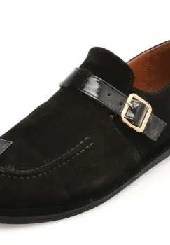 Pantofi EPICA negri, 4796005, din piele intoarsa imagine