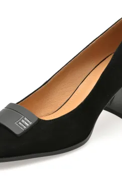 Pantofi EPICA negri, 4L109, din piele intoarsa imagine