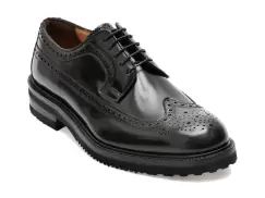 Pantofi EPICA negri, 50234, din piele naturala