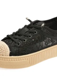 Pantofi EPICA negri, 5063, din material textil imagine