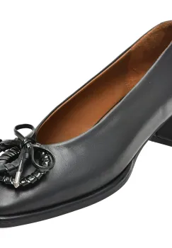 Pantofi EPICA negri, 669B903, din piele naturala imagine
