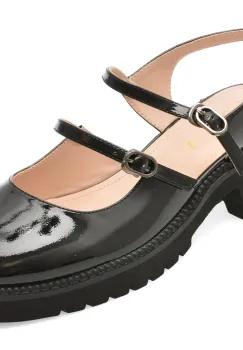 Pantofi EPICA negri, A10H893, din piele naturala lacuita imagine