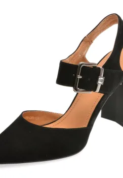 Pantofi EPICA negri, A962, din piele intoarsa imagine