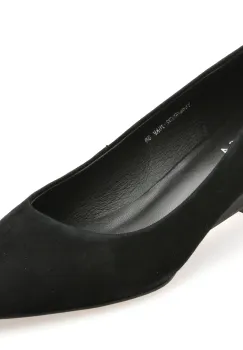 Pantofi EPICA negri, B232, din piele intoarsa imagine