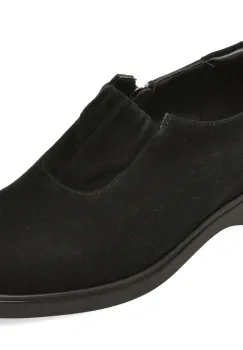 Pantofi EPICA negri, DA7048, din piele intoarsa imagine