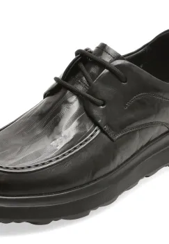 Pantofi EPICA negri, FH07, din piele naturala imagine