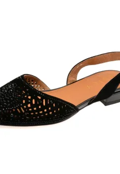 Pantofi EPICA negri, K852, din piele intoarsa imagine