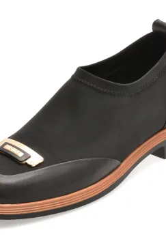 Pantofi EPICA negri, S146, din material textil imagine