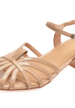 Pantofi EPICA nude, 1295D19, din piele naturala lacuita imagine