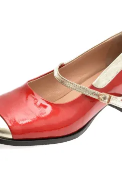 Pantofi EPICA rosii, 6020238, din piele naturala lacuita imagine