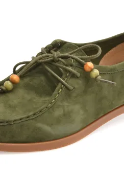 Pantofi EPICA verzi, 5817, din piele intoarsa imagine