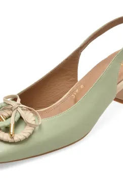 Pantofi EPICA verzi, 669B714, din piele naturala imagine