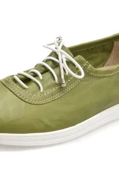 Pantofi EVIDA verzi, EV2746, din piele naturala imagine