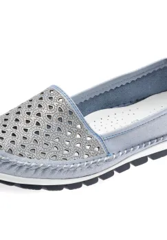 Pantofi FLAVIA PASSINI albastri, 128, din piele naturala imagine