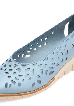 Pantofi FLAVIA PASSINI albastri, 6511, din piele naturala imagine