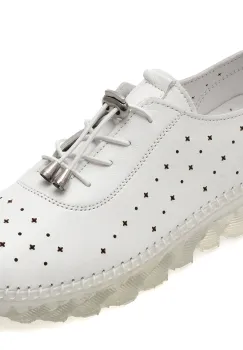 Pantofi FLAVIA PASSINI albi, 15100, din piele naturala imagine