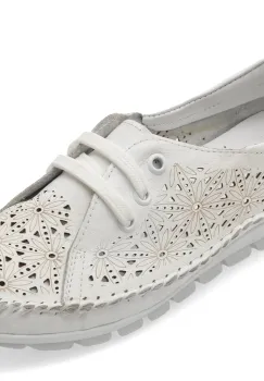 Pantofi FLAVIA PASSINI albi, 2644, din piele naturala imagine