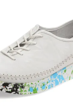 Pantofi FLAVIA PASSINI albi, 437, din piele naturala imagine