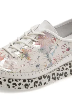 Pantofi FLAVIA PASSINI albi, 437, din piele naturala imagine