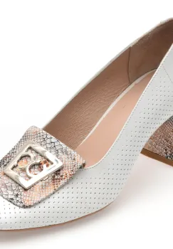 Pantofi FLAVIA PASSINI albi, 4411690, din piele naturala imagine