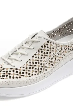 Pantofi FLAVIA PASSINI albi, 714, din piele naturala imagine