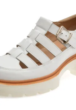 Pantofi FLAVIA PASSINI albi, S6000, din piele naturala imagine