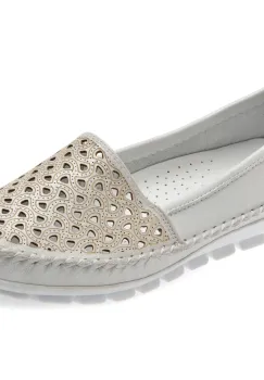 Pantofi FLAVIA PASSINI argintii, 128, din piele naturala imagine