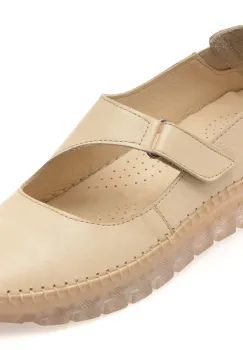 Pantofi FLAVIA PASSINI bej, BY55, din piele naturala imagine