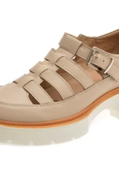 Pantofi FLAVIA PASSINI bej, S6000, din piele naturala imagine