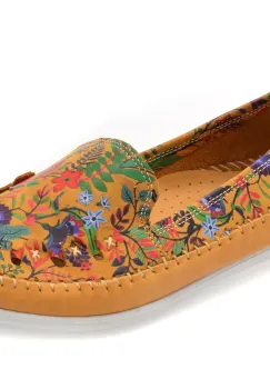 Pantofi FLAVIA PASSINI galbeni, 429, din piele naturala imagine