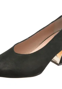 Pantofi FLAVIA PASSINI negri, 15694, din piele intoarsa imagine