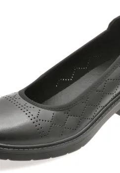 Pantofi FLAVIA PASSINI negri, 215131, din piele naturala imagine