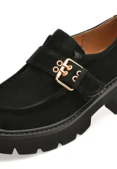 Pantofi FLAVIA PASSINI negri, 3S931, din piele intoarsa imagine