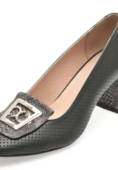 Pantofi FLAVIA PASSINI negri, 4411690, din piele naturala imagine