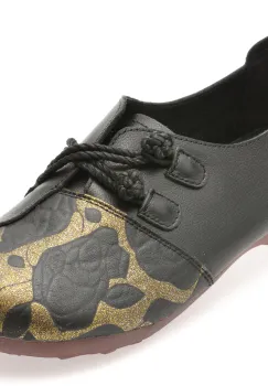 Pantofi FLAVIA PASSINI negri, 5517, din piele naturala imagine