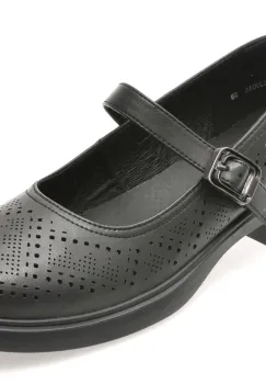 Pantofi FLAVIA PASSINI negri, 622001, din piele naturala imagine