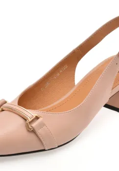 Pantofi FLAVIA PASSINI nude, 21A114, din piele naturala imagine